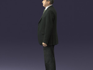 man in plaid tie 0614 Modello 3D