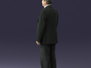 man in plaid tie 0614 Modello 3D