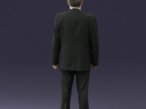 man in plaid tie 0614 Modello 3D