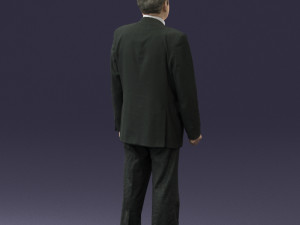 man in plaid tie 0614 Modello 3D