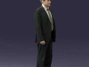 man in plaid tie 0614 Modello 3D