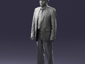 man in plaid tie 0614 Modello 3D