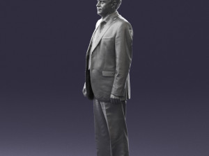 man in plaid tie 0614 Modello 3D