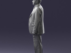 man in plaid tie 0614 Modello 3D