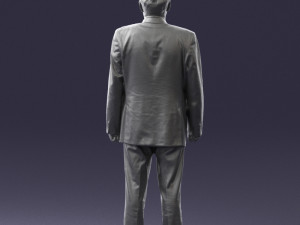 man in plaid tie 0614 Modello 3D