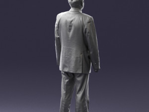 man in plaid tie 0614 Modello 3D
