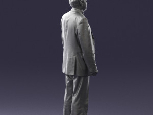 man in plaid tie 0614 Modello 3D