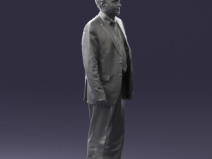 man in plaid tie 0614 Modello 3D