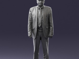 man in plaid tie 0614 Modello 3D
