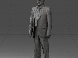 man in plaid tie 0614 Modello 3D