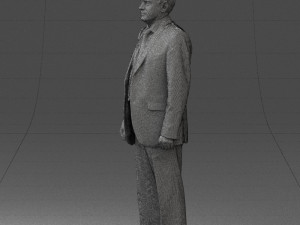man in plaid tie 0614 Modello 3D
