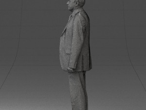 man in plaid tie 0614 Modello 3D