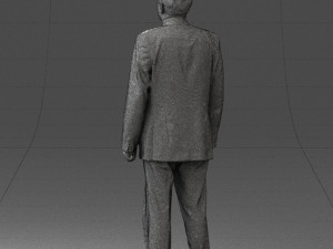 man in plaid tie 0614 Modello 3D