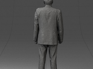 man in plaid tie 0614 Modello 3D