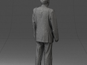 man in plaid tie 0614 Modello 3D