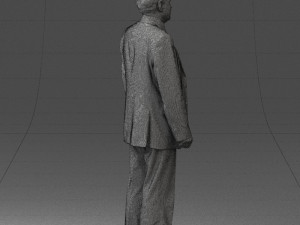 man in plaid tie 0614 Modello 3D