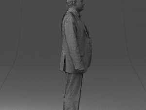 man in plaid tie 0614 Modello 3D