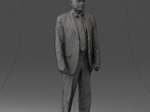 man in plaid tie 0614 Modello 3D