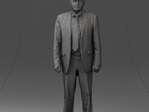 man in plaid tie 0614 Modello 3D