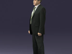 man in plaid tie 0614 3d print ready 3D Print Model