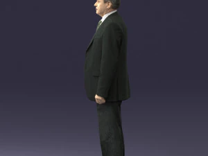 man in plaid tie 0614 3d print ready 3D Print Model