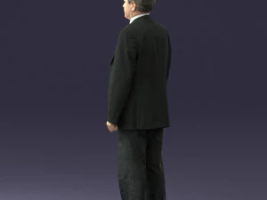 man in plaid tie 0614 3d print ready 3D Print Model