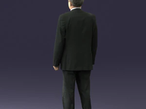 man in plaid tie 0614 3d print ready 3D Print Model