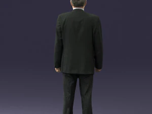 man in plaid tie 0614 3d print ready 3D Print Model