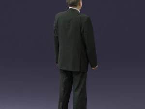man in plaid tie 0614 3d print ready 3D Print Model