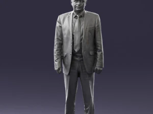 man in plaid tie 0614 3d print ready 3D Print Model