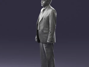 man in plaid tie 0614 3d print ready 3D Print Model