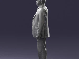 man in plaid tie 0614 3d print ready 3D Print Model