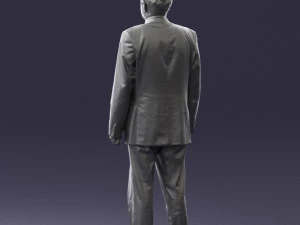 man in plaid tie 0614 3d print ready 3D Print Model