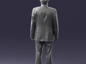 man in plaid tie 0614 3d print ready 3D Print Model