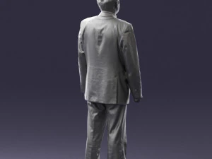 man in plaid tie 0614 3d print ready 3D Print Model