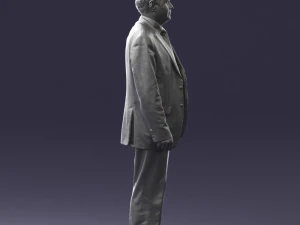 man in plaid tie 0614 3d print ready 3D Print Model