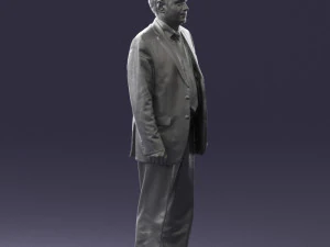 man in plaid tie 0614 3d print ready 3D Print Model