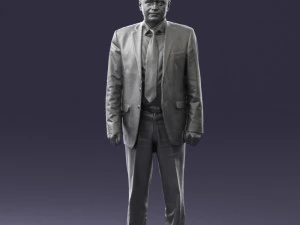 man in plaid tie 0614 3d print ready 3D Print Model
