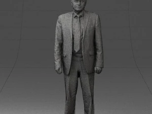 man in plaid tie 0614 3d print ready 3D Print Model