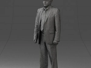 man in plaid tie 0614 3d print ready 3D Print Model