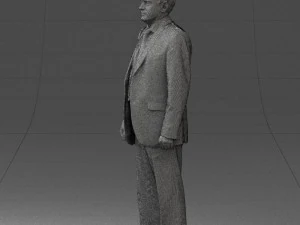 man in plaid tie 0614 3d print ready 3D Print Model