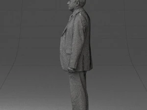 man in plaid tie 0614 3d print ready 3D Print Model