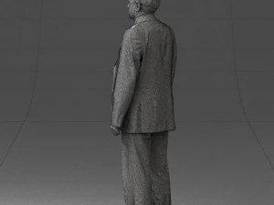 man in plaid tie 0614 3d print ready 3D Print Model