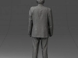 man in plaid tie 0614 3d print ready 3D Print Model