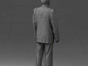 man in plaid tie 0614 3d print ready 3D Print Model