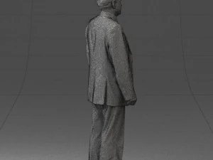 man in plaid tie 0614 3d print ready 3D Print Model