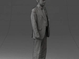 man in plaid tie 0614 3d print ready 3D Print Model