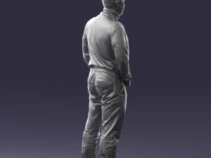 man in gray sweater 0615 3D Model