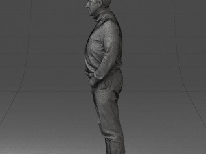 man in gray sweater 0615 3D Model