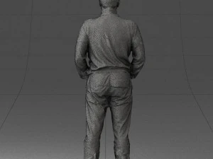 man in gray sweater 0615 3D Model